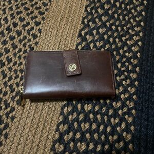 Valentina Brown Leather Wallet